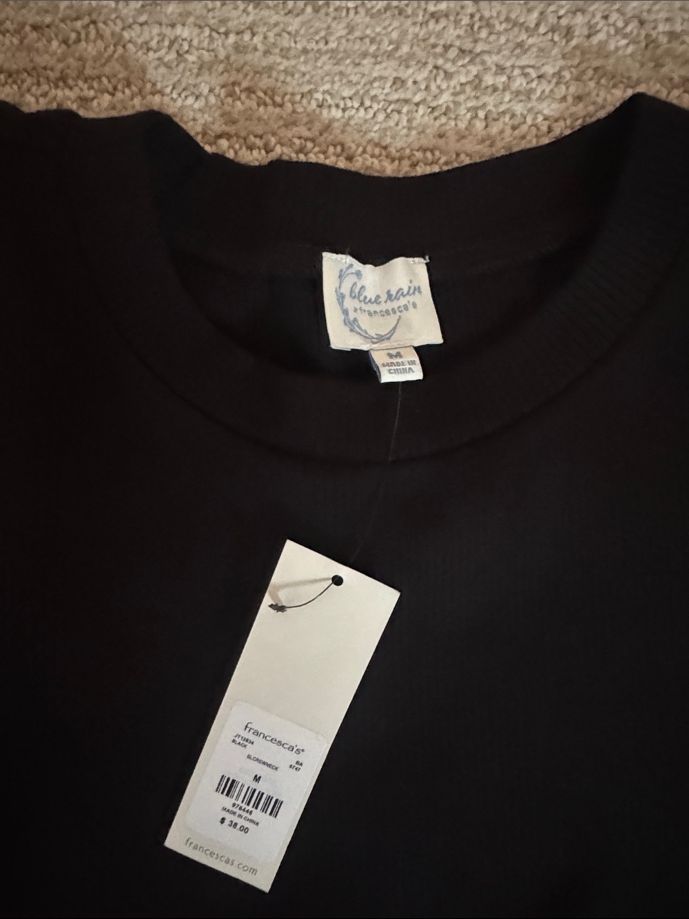 Francesca's Collections Black Ruffle Sleeve Ribbed Tank - Picture 3 of 3